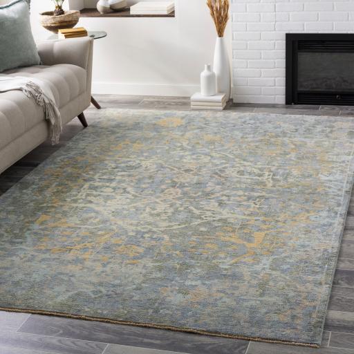 Surya Normandy NOY-8005 Blue Dusty Sage 2' x 3' Rug