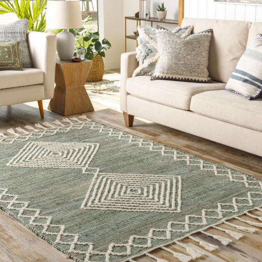 Surya Norwood NWD-2305 Cream Medium Green 2' x 3' Rug