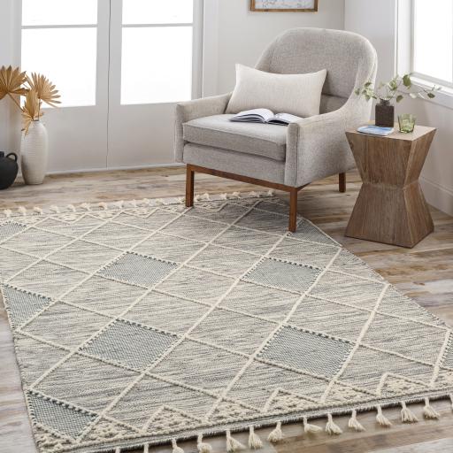 Surya Norwood NWD-2307 Charcoal Cream 2' x 3' Rug