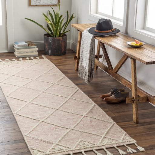 Surya Norwood NWD-2309 Cream Light Pink 2'6" x 8' Rug