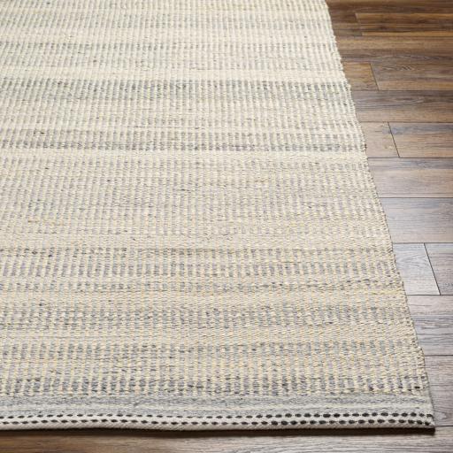 Surya Nottingham NTM-2301 Charcoal Cream 2'6" x 8' Rug