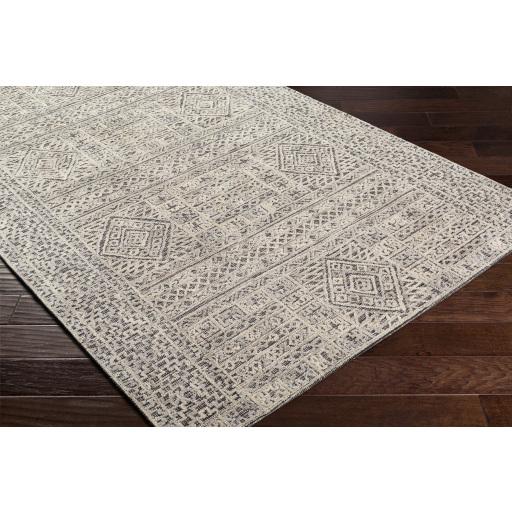 Surya Oakland OAA-1009 Black Gray 2'6" x 8' Rug