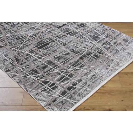 Surya Obsession OBN-2300 Black Brown 2' x 2'11" Rug