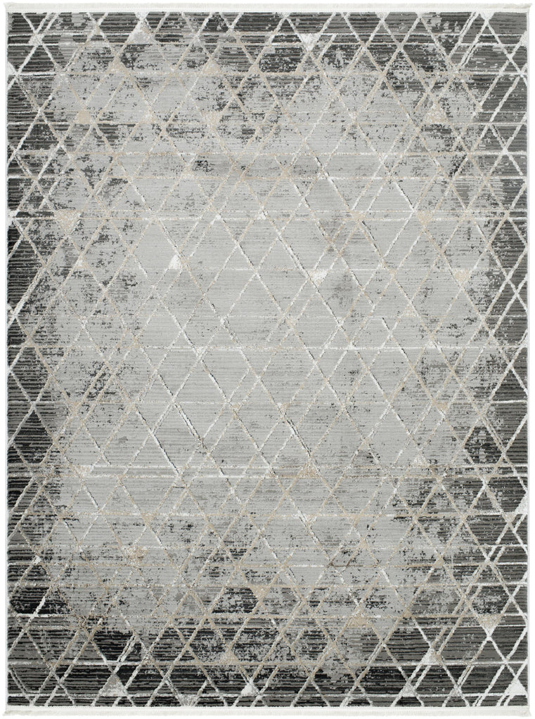 Surya Obsession OBN-2301 Black Brown 5'3" x 7' Rug