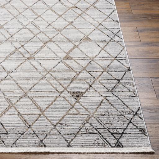 Surya Obsession OBN-2302 Black Brown 2' x 2'11" Rug