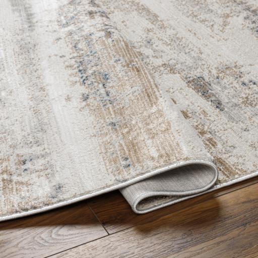 Surya Obsession OBN-2303 Charcoal Cream 5'3" x 7' Rug