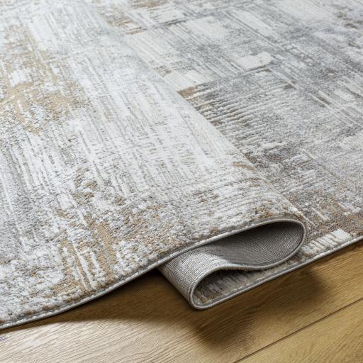 Surya Obsession OBN-2305 Charcoal Cream 5'3" x 7' Rug