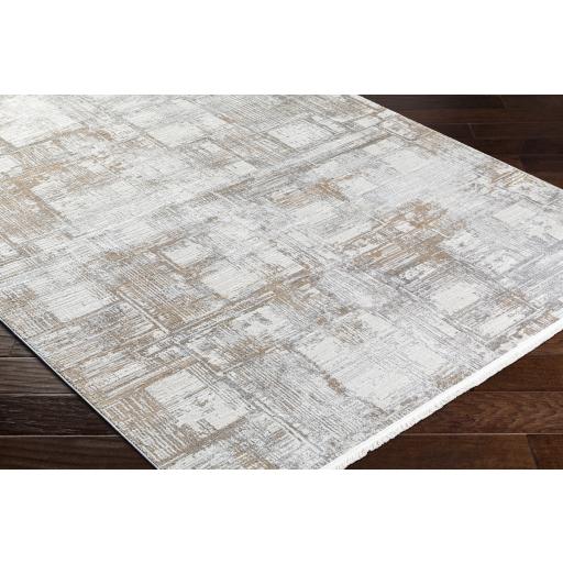 Surya Obsession OBN-2305 Charcoal Cream 5'3" x 7' Rug