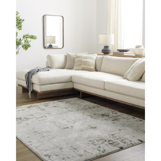 Surya Osaka OKK-2308 Charcoal Cream 6'7" x 9' Rug