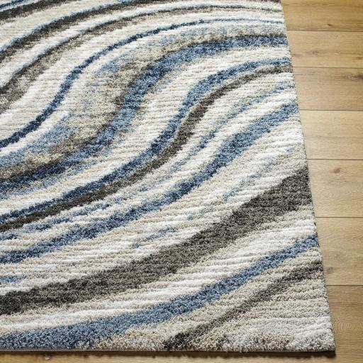 Surya Osaka OKK-2310 Charcoal Cream 2' x 2'11" Rug