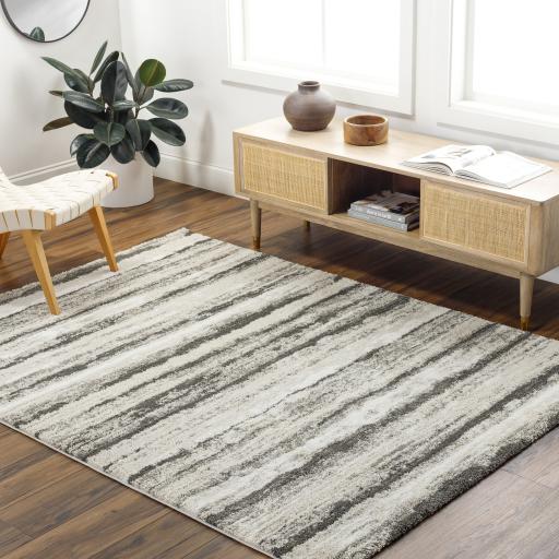 Surya Osaka OKK-2312 Charcoal Cream 2' x 2'11" Rug