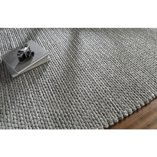 Surya Ozark OZK-2300 Ivory Medium Gray 5' x 7'6" Rug