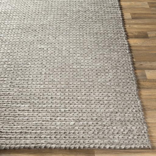 Surya Ozark OZK-2300 Ivory Medium Gray 5' x 7'6" Rug