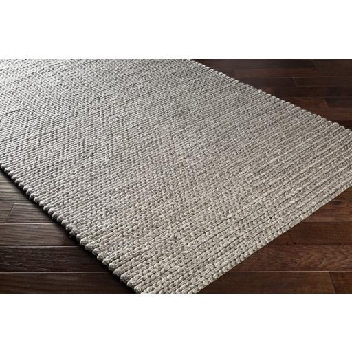 Surya Ozark OZK-2300 Ivory Medium Gray 5' x 7'6" Rug