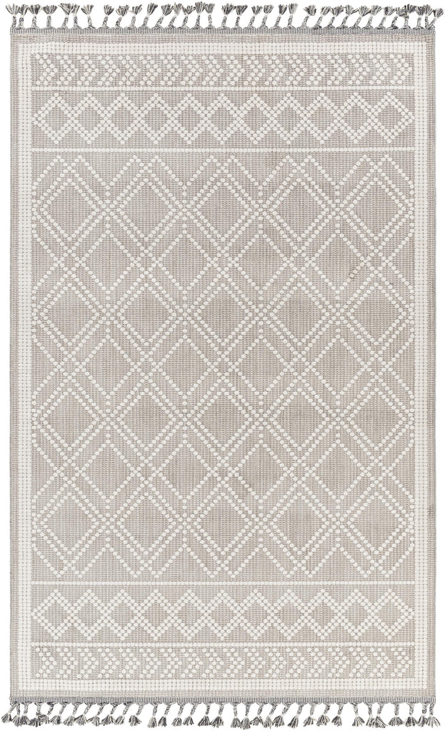 Surya Palermo PLR-2300 Cream Medium Gray 5'7" x 7' Rug