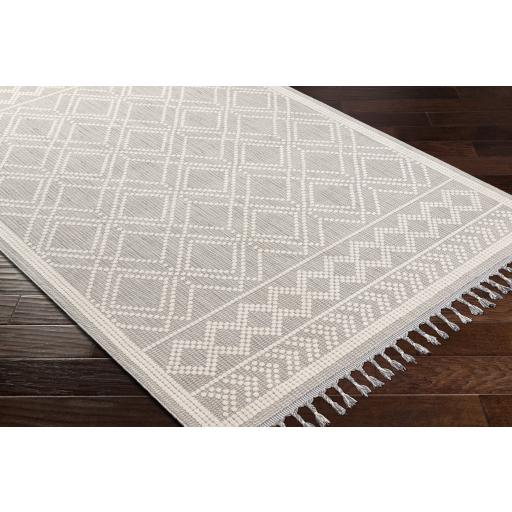 Surya Palermo PLR-2300 Cream Medium Gray 5'7" x 7' Rug