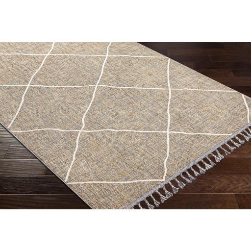 Surya Palermo PLR-2303 Charcoal Cream 3'11" x 5'7" Rug