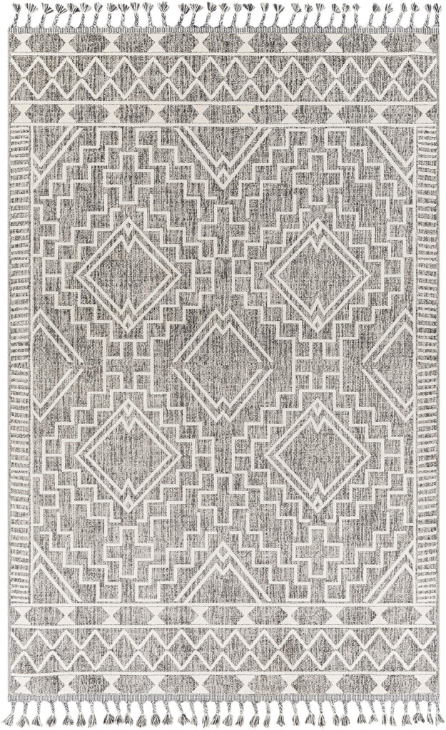 Surya Palermo PLR-2304 Charcoal Cream 3'11" x 5'7" Rug