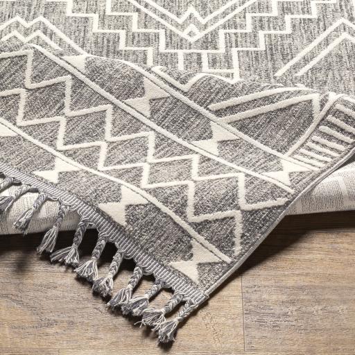 Surya Palermo PLR-2304 Charcoal Cream 3'11" x 5'7" Rug