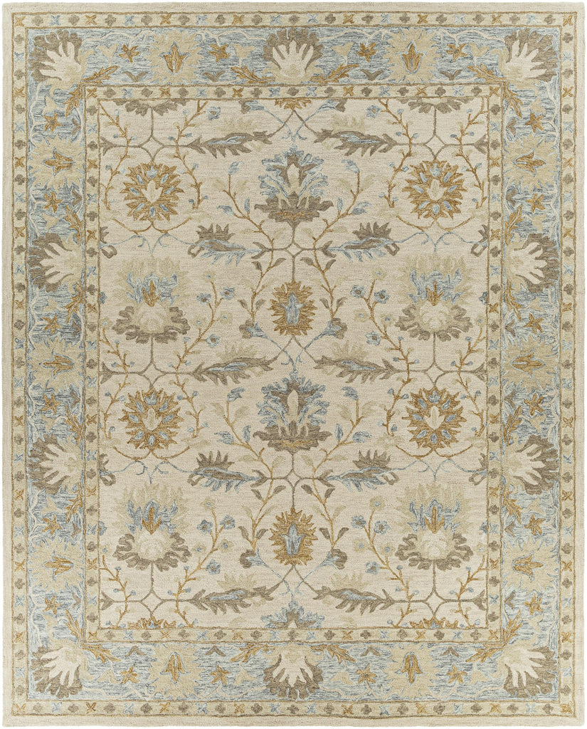 Surya Panipat PNP-2308 Beige Charcoal 5' x 7'6" Rug