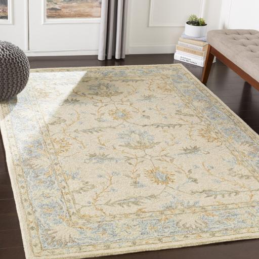 Surya Panipat PNP-2308 Beige Charcoal 5' x 7'6" Rug