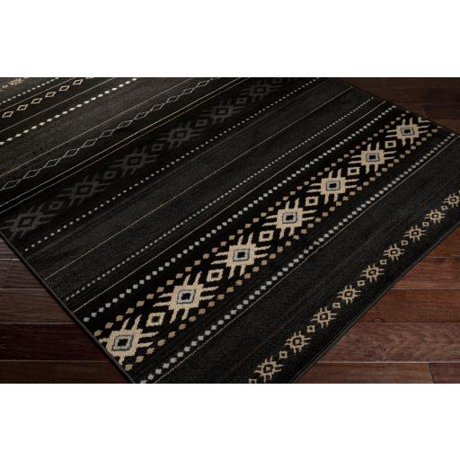 Surya Paramount PAR-1047 Black Charcoal 1'10" x 2'11" Rug