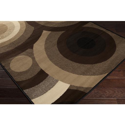 Surya Paramount PAR-1051 Black Dark Brown 1'10" x 2'11" Rug