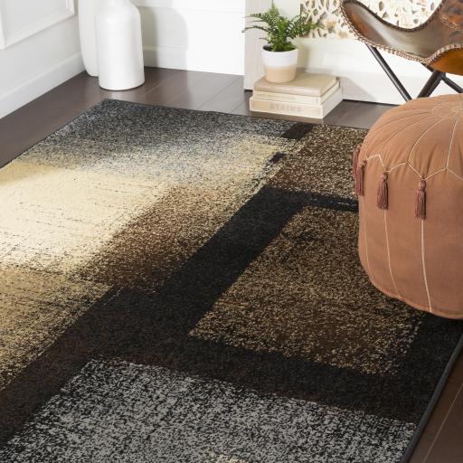 Surya Paramount PAR-1086 Black Charcoal 1'10" x 2'11" Rug