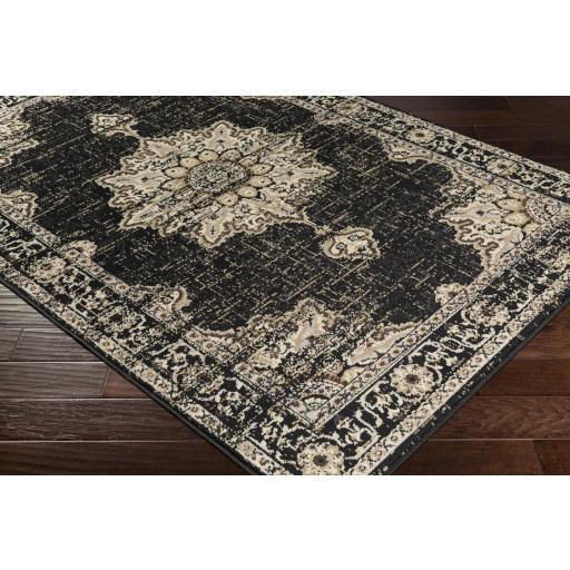 Surya Paramount PAR-1089 Black Charcoal 1'10" x 2'11" Rug