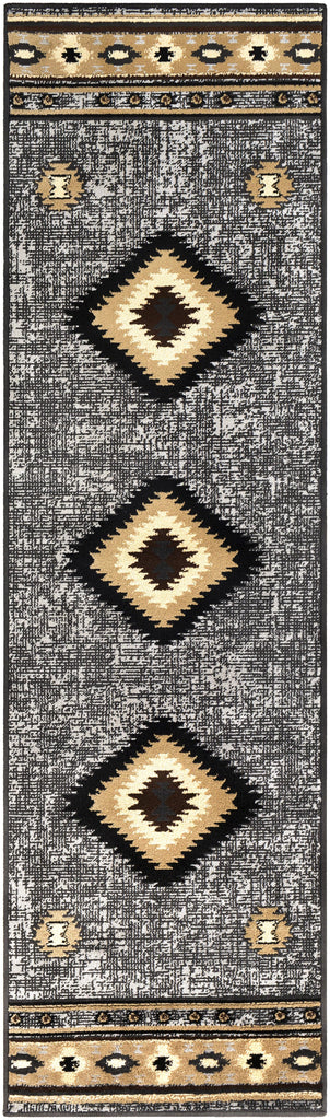 Surya Paramount PAR-1094 Black Charcoal 1'10" x 2'11" Rug