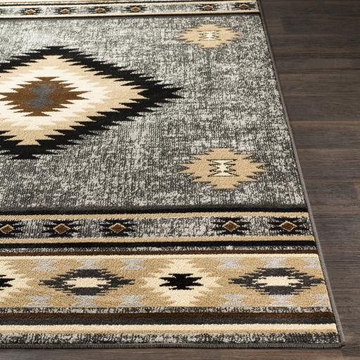 Surya Paramount PAR-1094 Black Charcoal 1'10" x 2'11" Rug