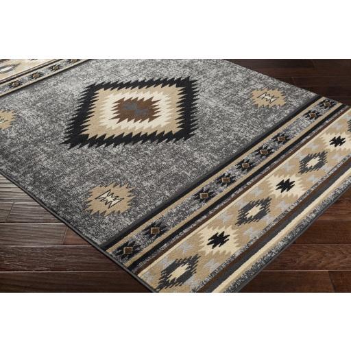 Surya Paramount PAR-1094 Black Charcoal 1'10" x 2'11" Rug