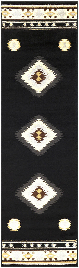 Surya Paramount PAR-1095 Black Charcoal 1'10" x 2'11" Rug