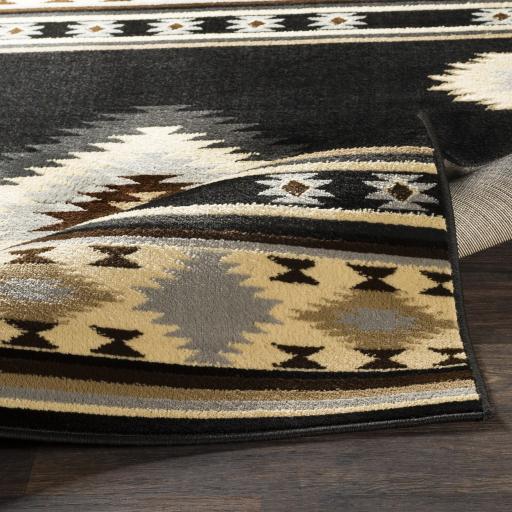 Surya Paramount PAR-1095 Black Charcoal 1'10" x 2'11" Rug