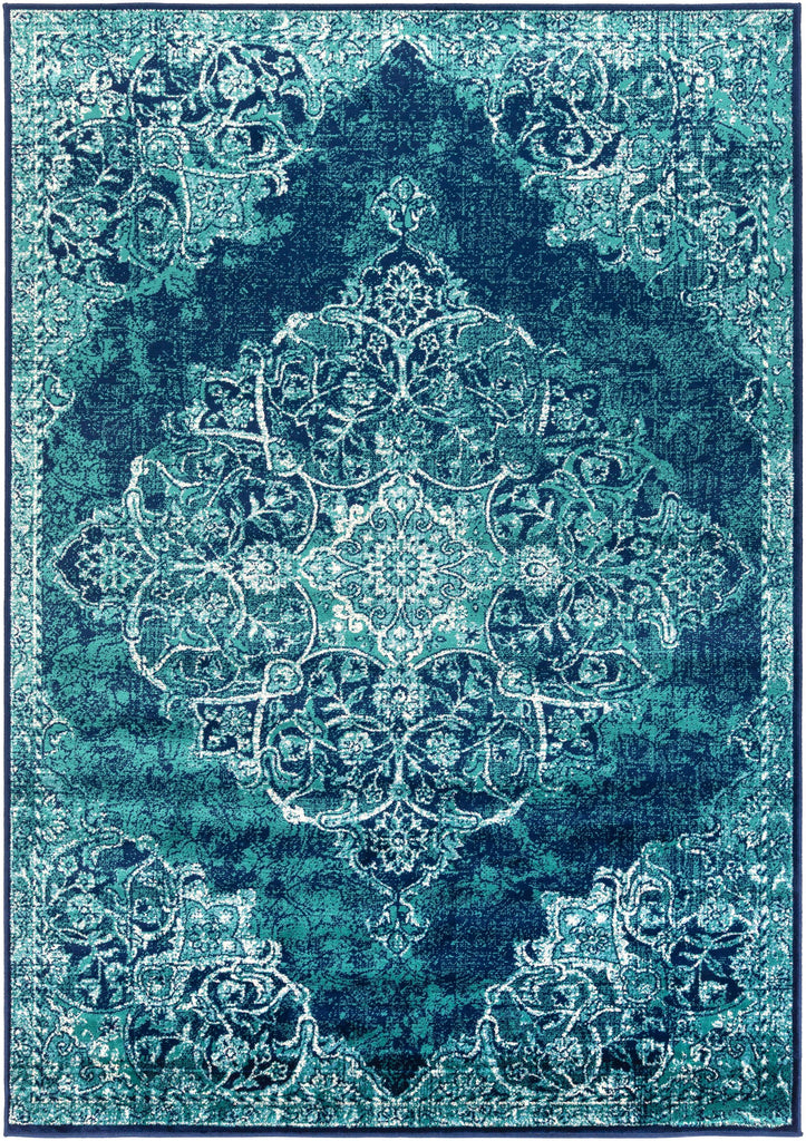 Surya Paramount PAR-1098 Aqua Cream 1'10" x 2'11" Rug