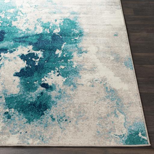 Surya Paramount PAR-1106 Aqua Cream 1'10" x 2'11" Rug