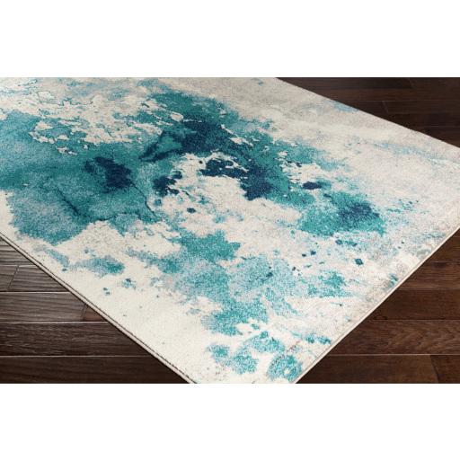 Surya Paramount PAR-1106 Aqua Cream 1'10" x 2'11" Rug