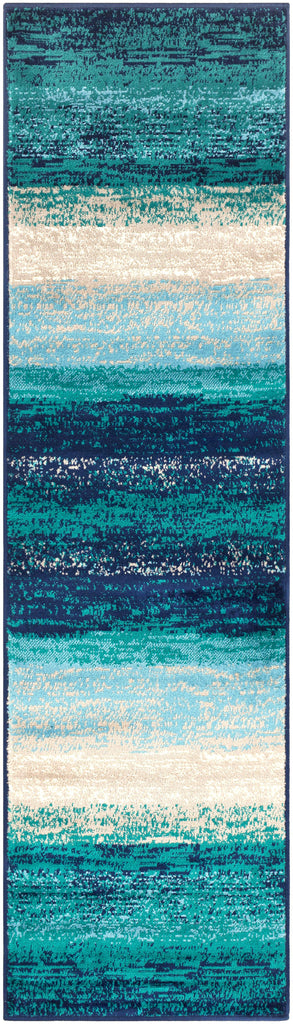 Surya Paramount PAR-1109 Aqua Cream 1'10" x 2'11" Rug