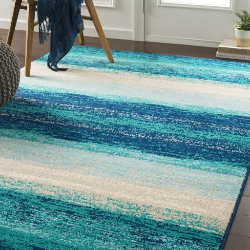 Surya Paramount PAR-1109 Aqua Cream 1'10" x 2'11" Rug