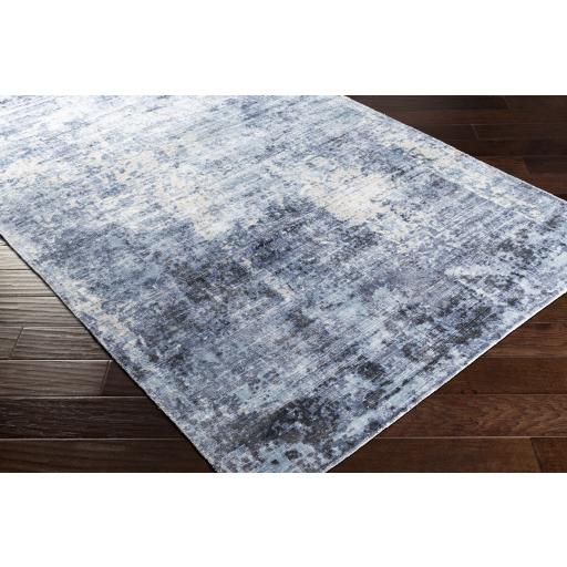 Surya Park Avenue PAV-2302 Black Dark Blue 5' x 7'6" Rug