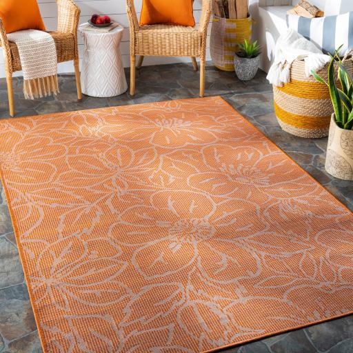 Surya Pasadena PSA-2328 Orange 2'6" x 7'3" Rug