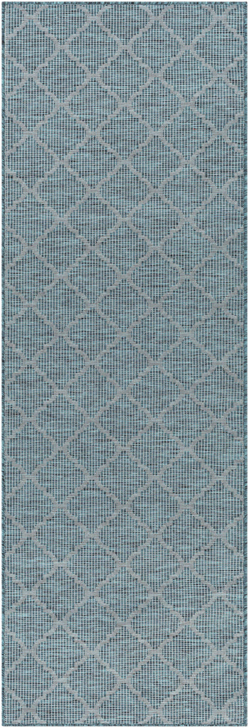 Surya Pasadena PSA-2342 Aqua Black 2'6" x 7'3" Rug