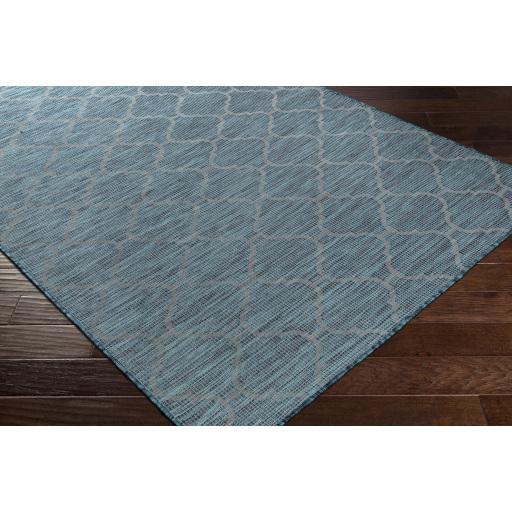 Surya Pasadena PSA-2342 Aqua Black 2'6" x 7'3" Rug