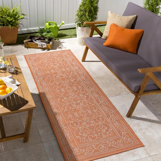 Surya Pasadena PSA-2360 Burnt Orange 2'6" x 7'3" Rug