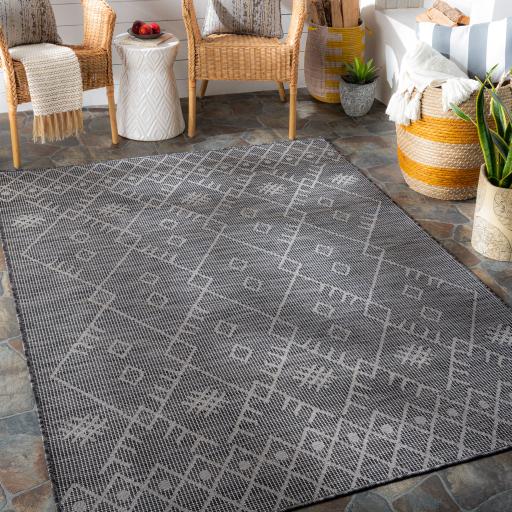 Surya Pasadena PSA-2362 Black Charcoal 2'6" x 4' Rug