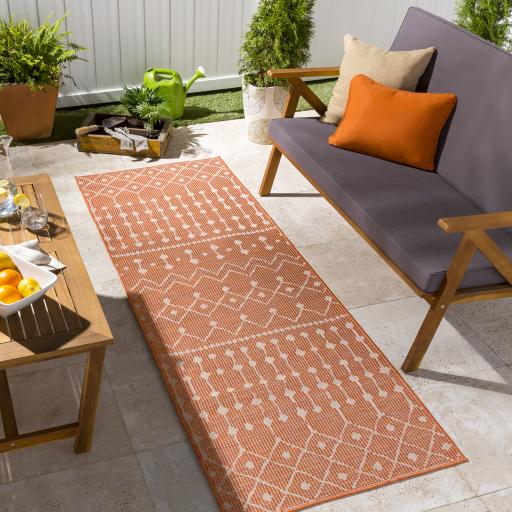 Surya Pasadena PSA-2377 Burnt Orange 2'6" x 7'3" Rug