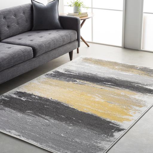 Surya Pepin PEI-1008 Black Charcoal 5'3" x 7'7" Rug