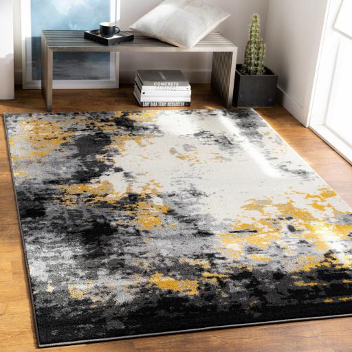 Surya Pepin PEI-1011 Black Charcoal 5'3" x 7'7" Rug