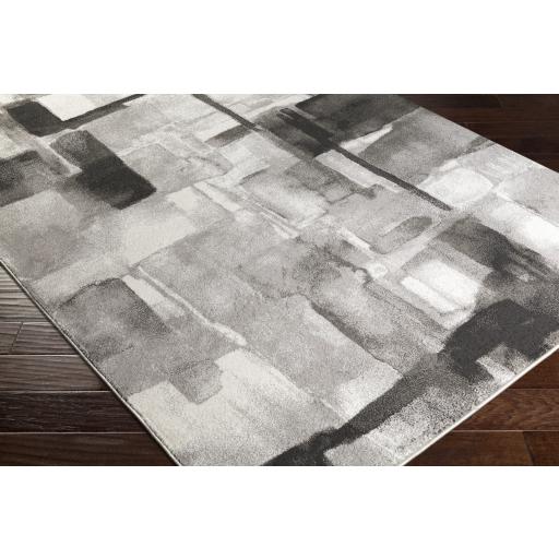 Surya Pepin PEI-1019 Black Cream 2' x 2'11" Rug