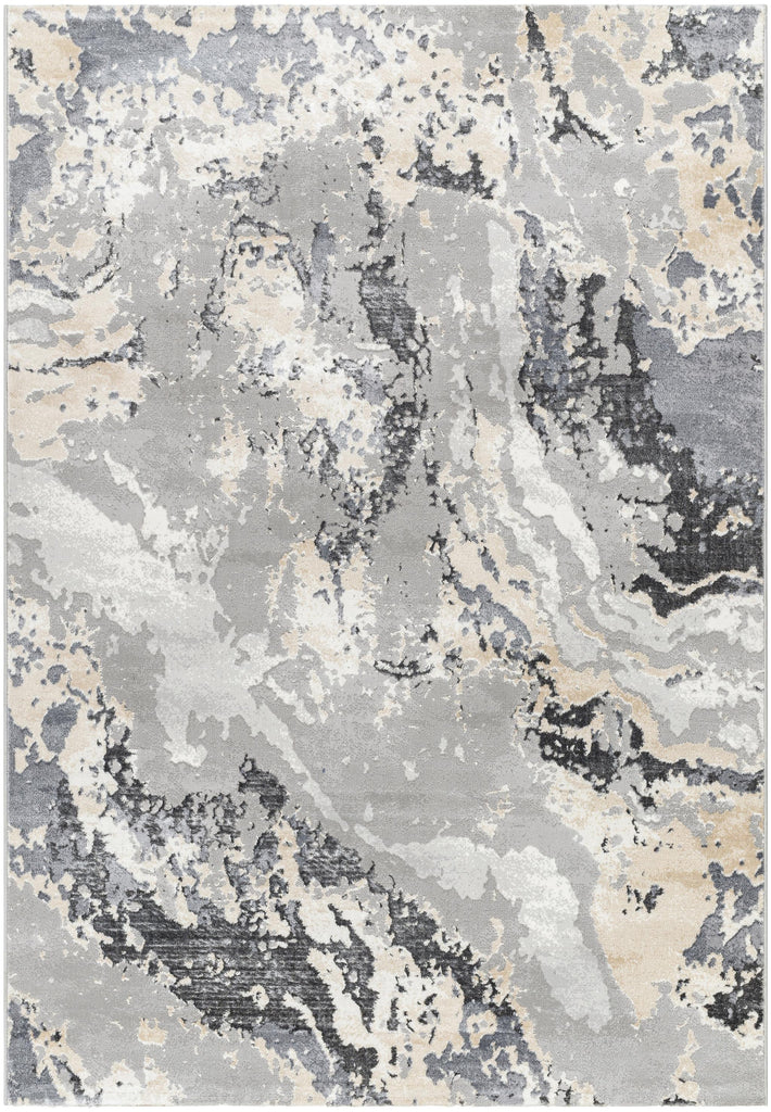 Surya Perception PCP-2315 Beige Charcoal 5'3" x 7' Rug